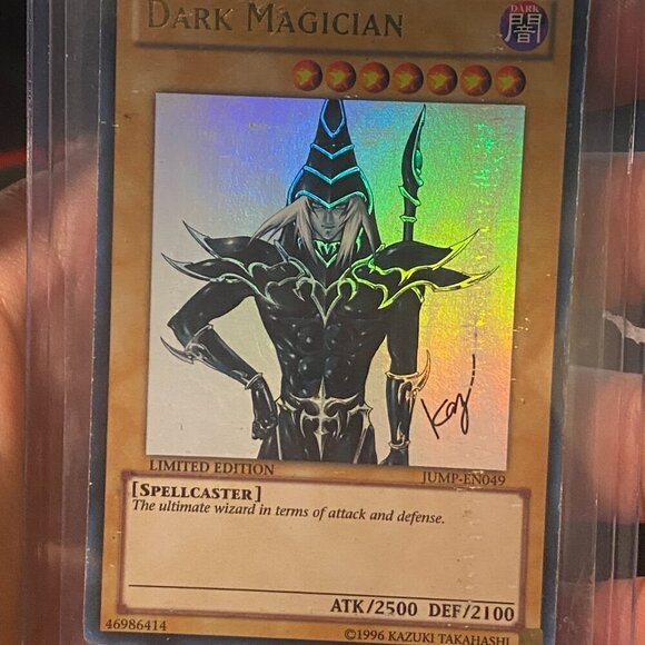 Vintage Dark Magician Yugioh Card JUMP-EN049 Shonen Jump Promo Holpgraphic - Picture 4 of 6